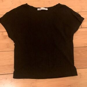 Black, Zara, teen (12-14), size small, shirt